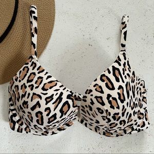 Shade & Shore Leopard Bikini Top